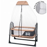 Bala Sallanır Sepet Beşik 5 Cm Sünger Yataklı Sallanır Bebek Beşiği Bala Sallanır Sepet Beşik 5 Cm Sünger Yataklı Sallanır Bebek Beşiği