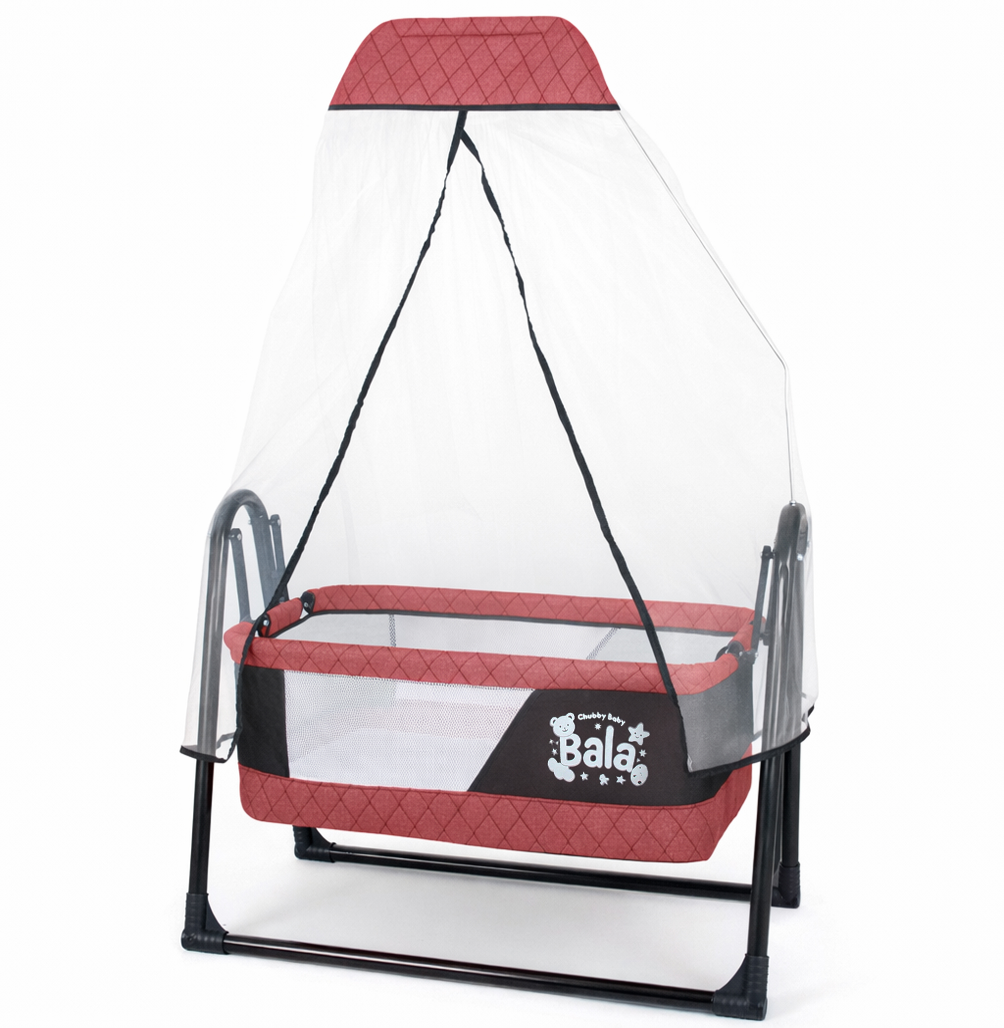 Bala Sallanır Sepet Beşik 5 Cm Sünger Yataklı Sallanır Bebek Beşiği