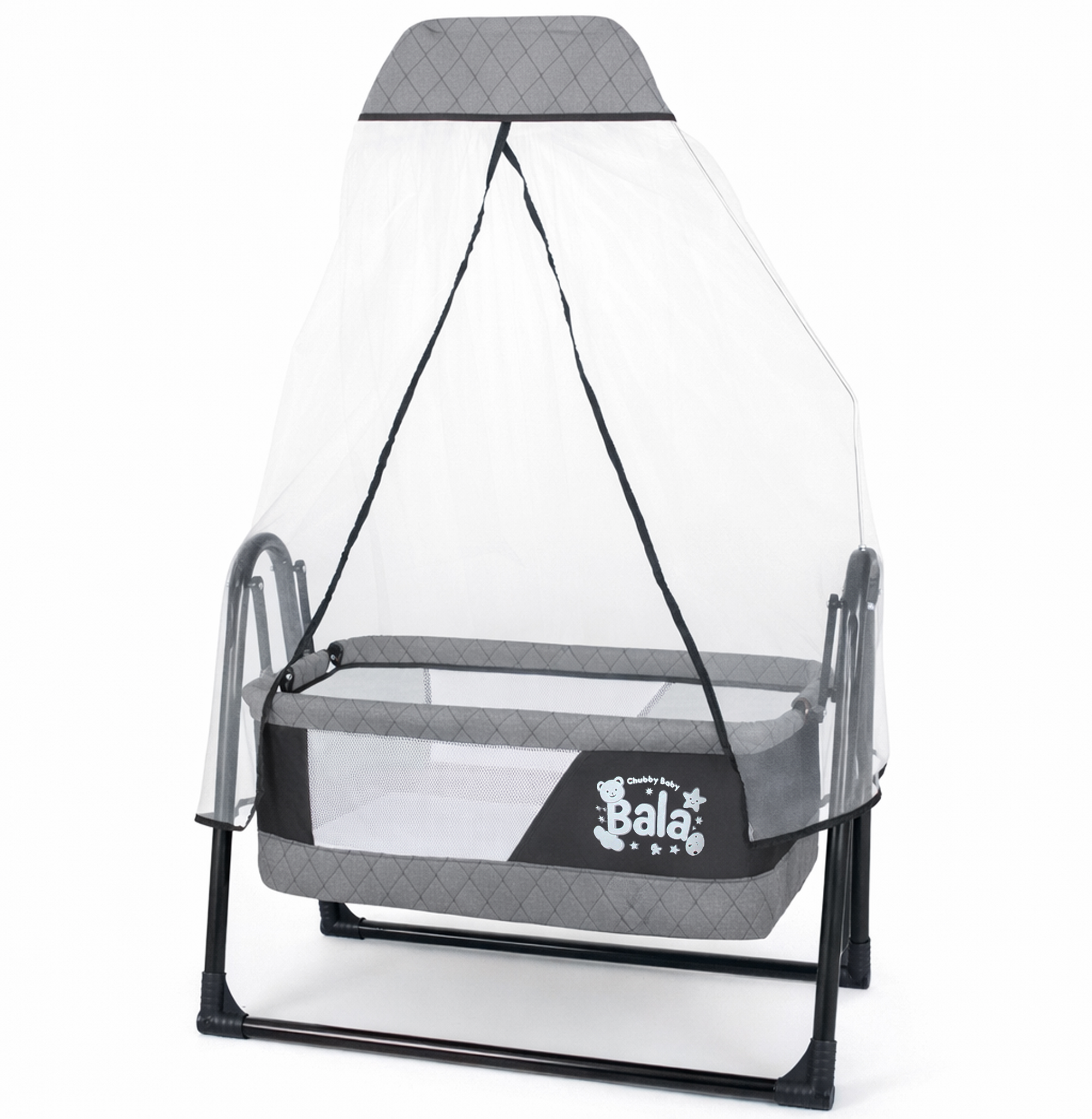 Bala Sallanır Sepet Beşik 5 Cm Sünger Yataklı Sallanır Bebek Beşiği