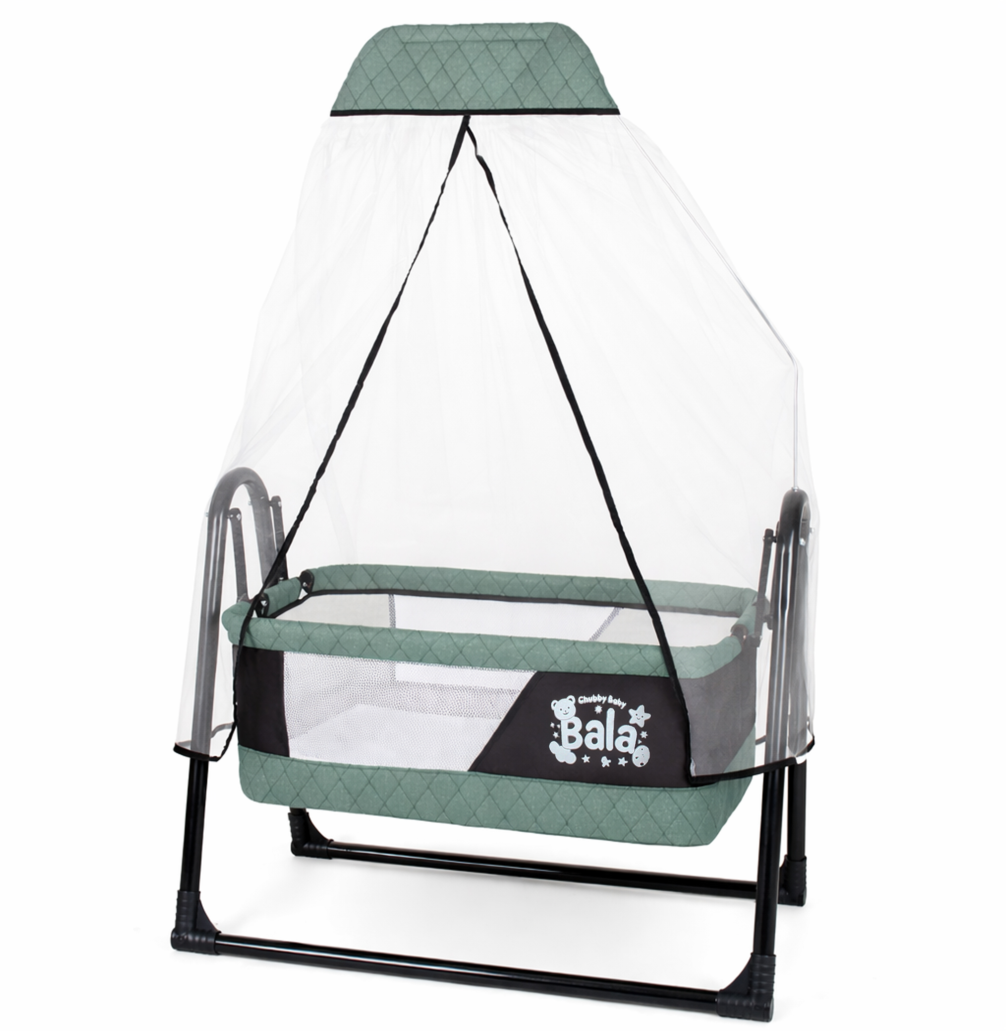 Bala Sallanır Sepet Beşik 5 Cm Sünger Yataklı Sallanır Bebek Beşiği