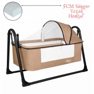 First Class Portatif Sepet Beşik Silinebilir Kumaş 5 CM SÜNGER YATAK First Class Portatif Sepet Beşik Silinebilir Kumaş 5 CM SÜNGER YATAK