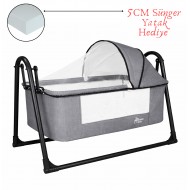 First Class Portatif Sepet Beşik Silinebilir Kumaş 5 CM SÜNGER YATAK