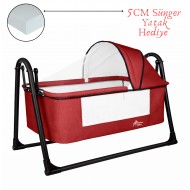 First Class Portatif Sepet Beşik Silinebilir Kumaş 5 CM SÜNGER YATAK