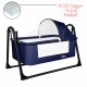 First Class Portatif-keten Tenteli Sepet Beşik Silinebilir Kumaş Lacivert