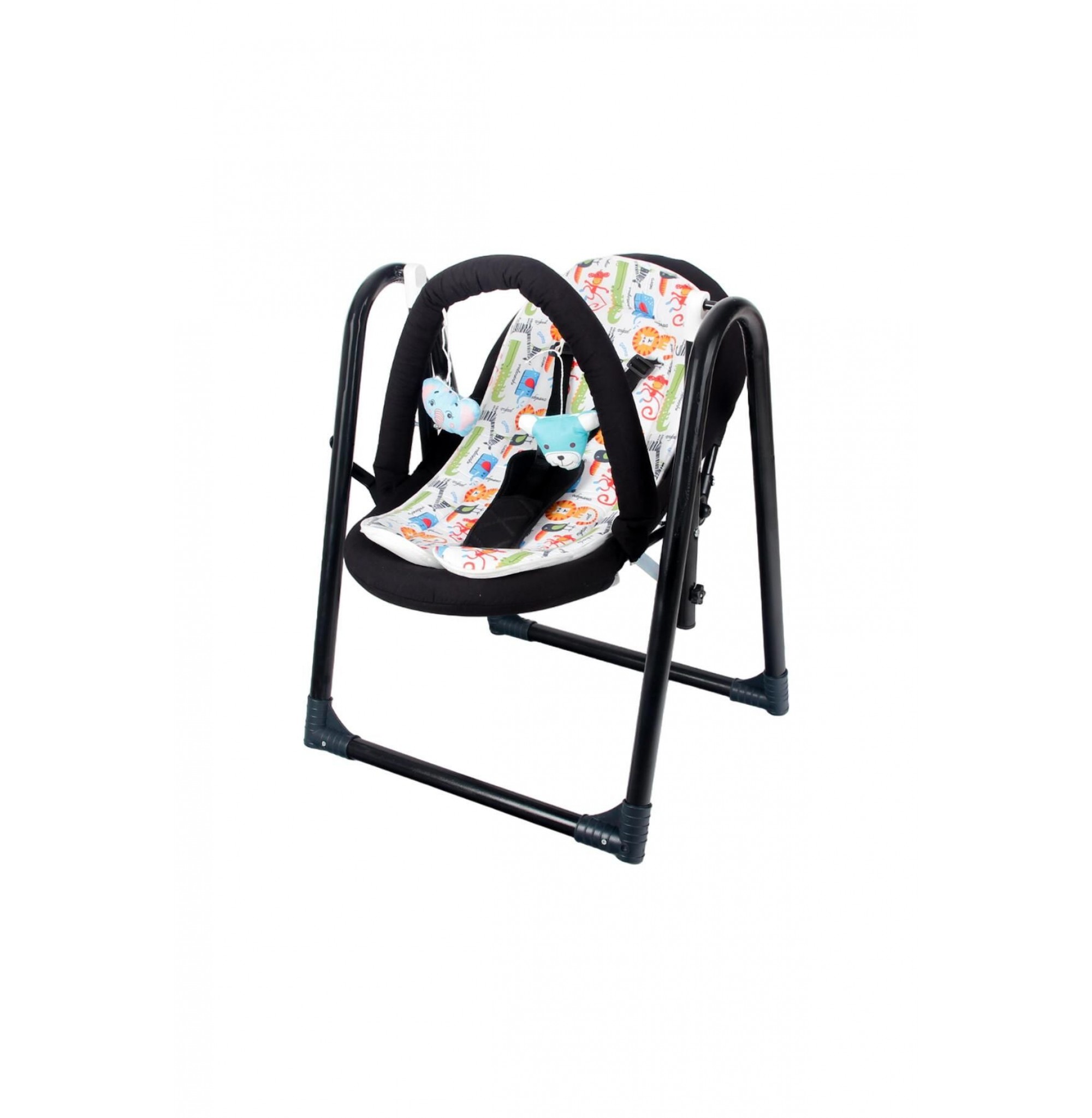 Lüx SwingJoy Portatif Hafif Taşınabilir Bebek Salıncağı Siyah