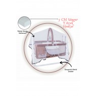 Candy Sepet Beşik Anne Yanı Portatif Beşik Bej