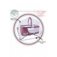 Candy Sepet Beşik Anne Yanı Portatif Beşik Kırmızı