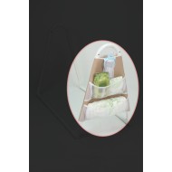 Beşik Yanı Organizer Fileli Cepli Kumaş Biberon, Bez, Zıbın Organizeri Beşik Yanı Organizer Fileli Cepli Kumaş Biberon, Bez, Zıbın Organizeri