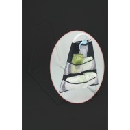 Beşik Yanı Organizer Fileli Cepli Kumaş Biberon, Bez, Zıbın Organizeri