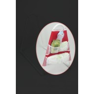 Beşik Yanı Organizer Fileli Cepli Kumaş Biberon, Bez, Zıbın Organizeri