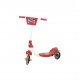 Chubby Baby 3-Wheel Kids Scooter with Basket Red