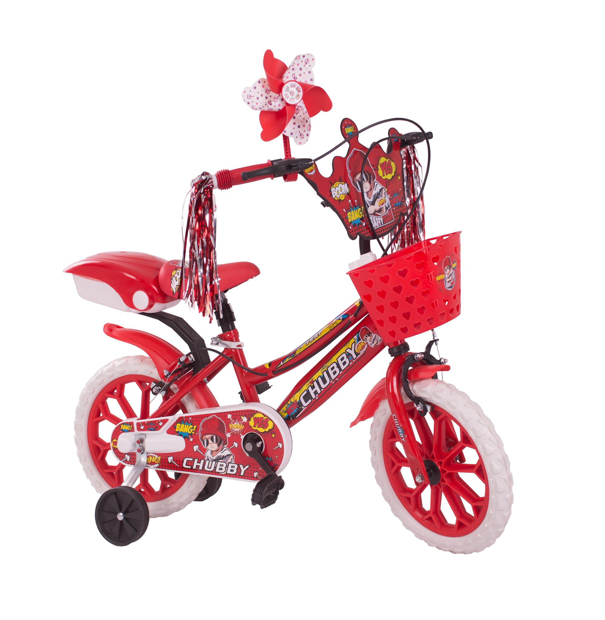 Chubby Baby Çocuk Bisikleti 15 Jant Kırmızı 3-5 Yaş İçin Uygundur