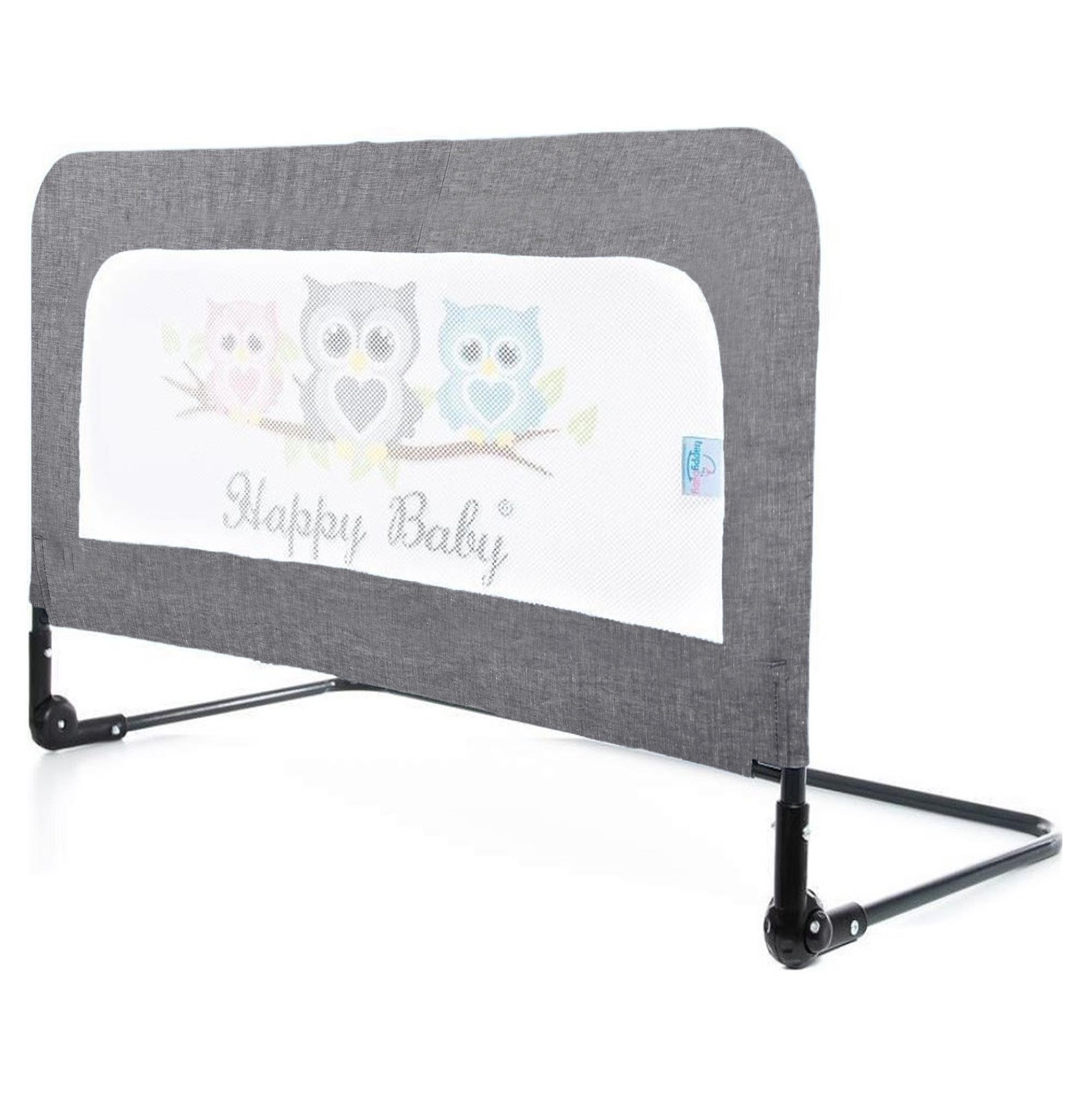 Chubby Baby Bird Patterned Bed Barrier - Smoked