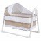 Chubby Baby Luxury Swinging Portable Basket with Awning Beige