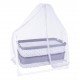 Chubby Baby Luxury Swinging Tulle Portable Basket Crib Gray