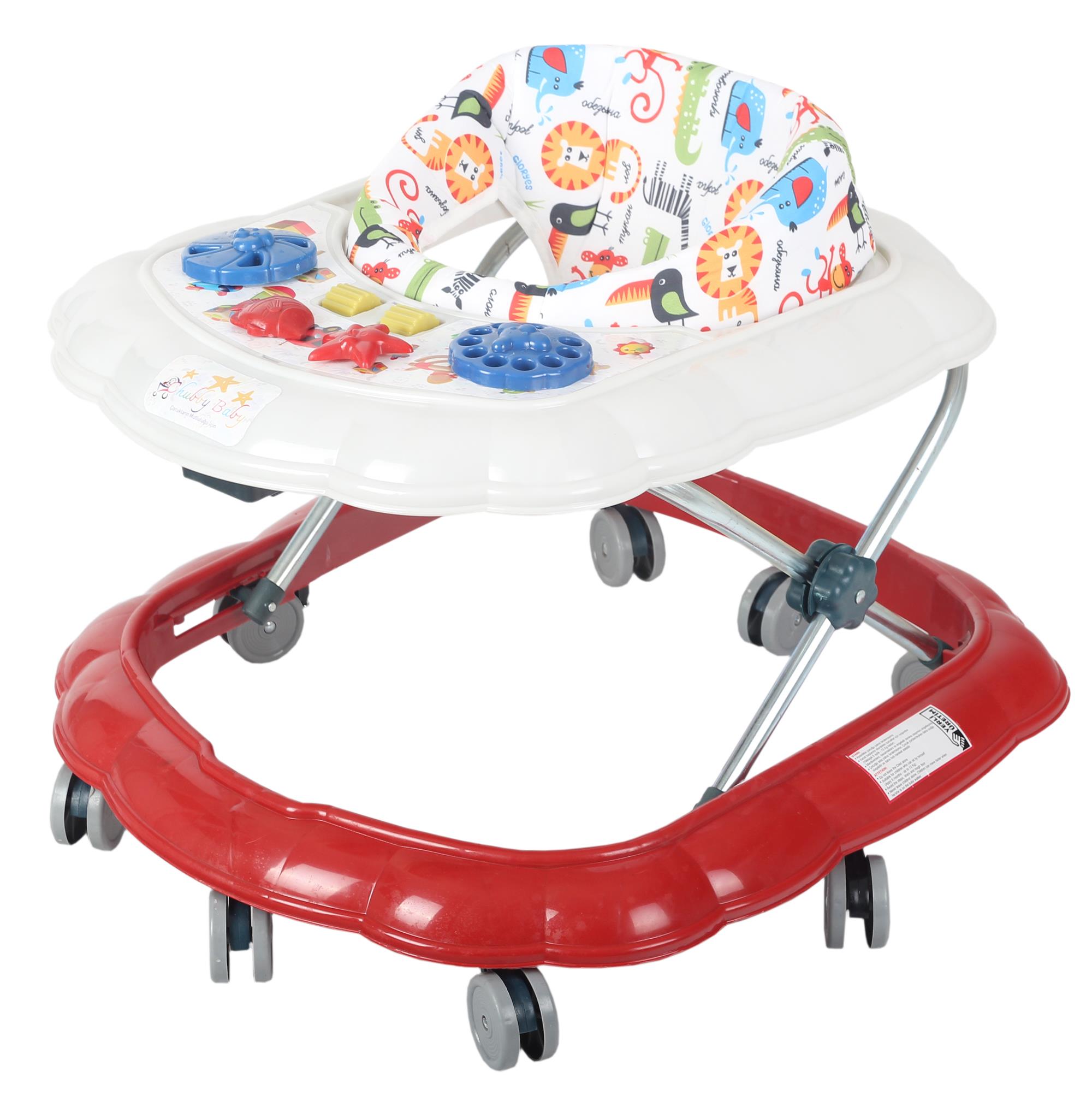 Chubby Baby Spider Walker 8 Wheels, Step Walker Red