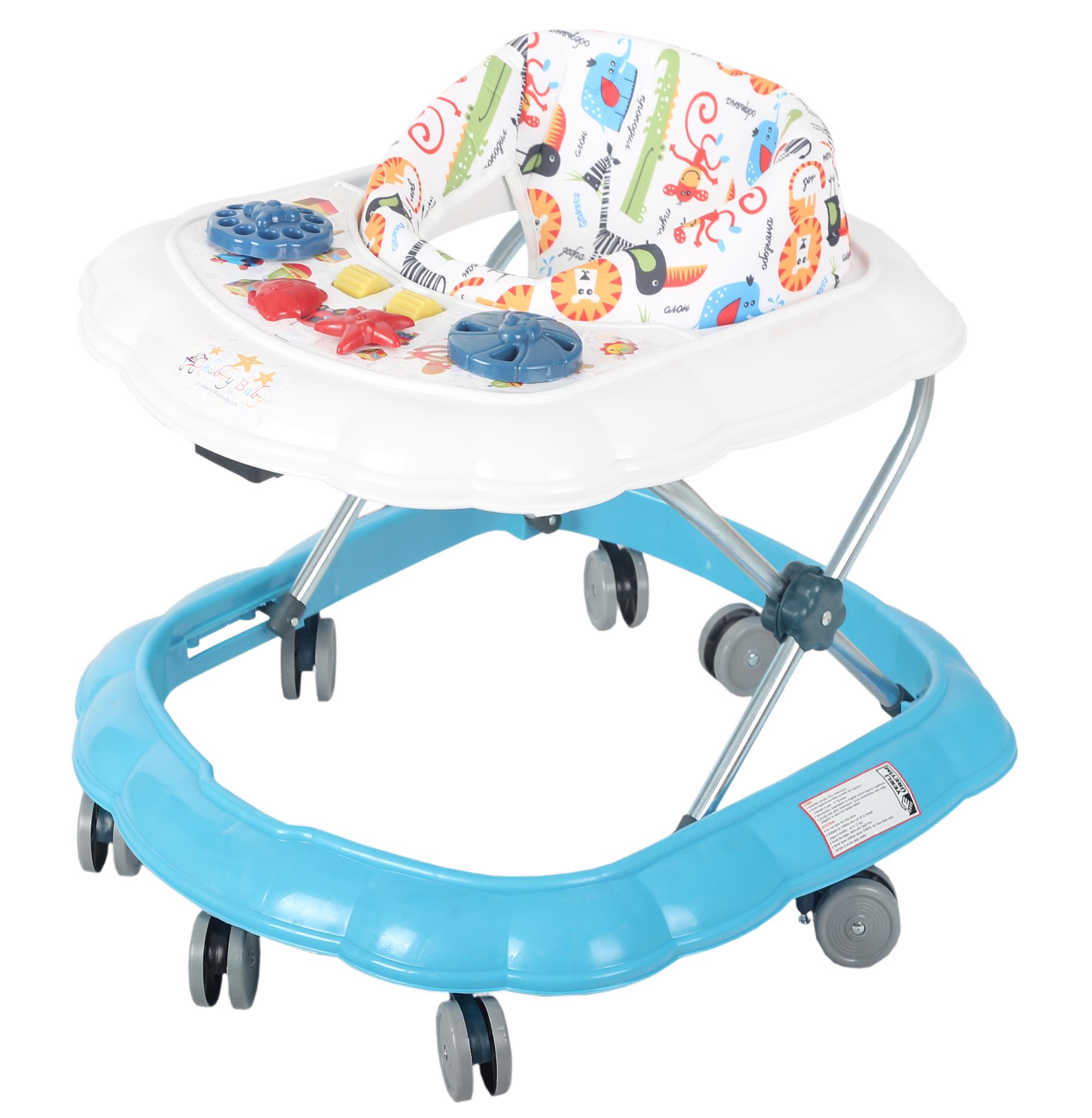 Chubby Baby Spider Walker 8 Wheels, Step Walker Blue