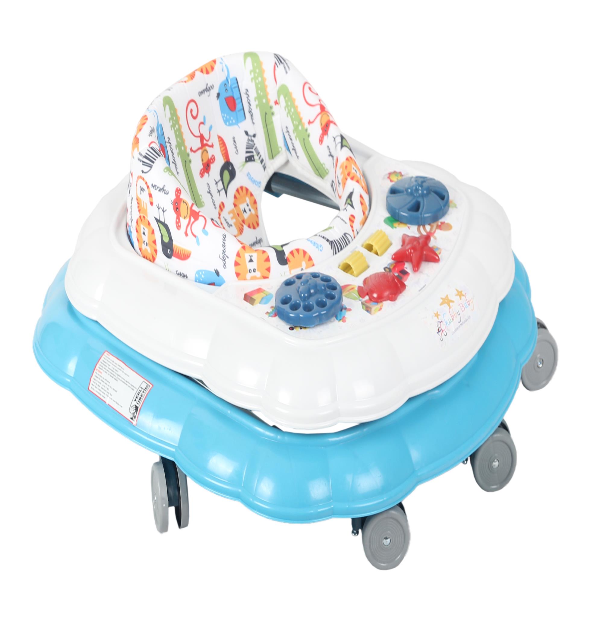 Chubby Baby Spider Walker 8 Wheels, Step Walker Blue