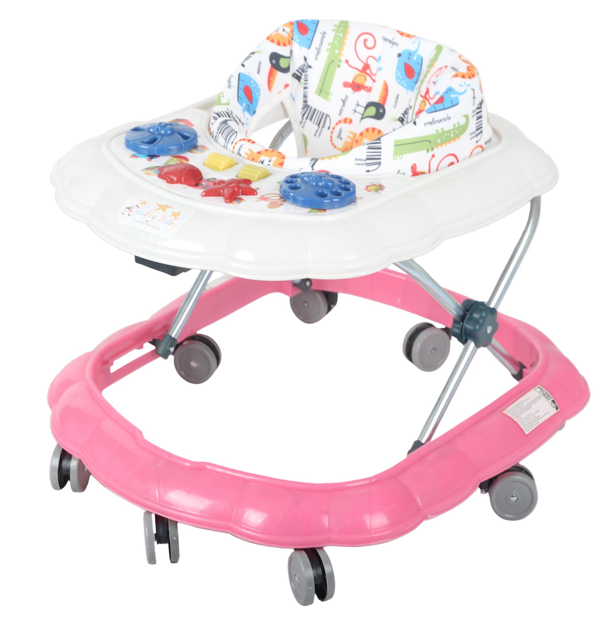 Chubby Baby Spider Walker 8 Wheels, Step Walker Pink