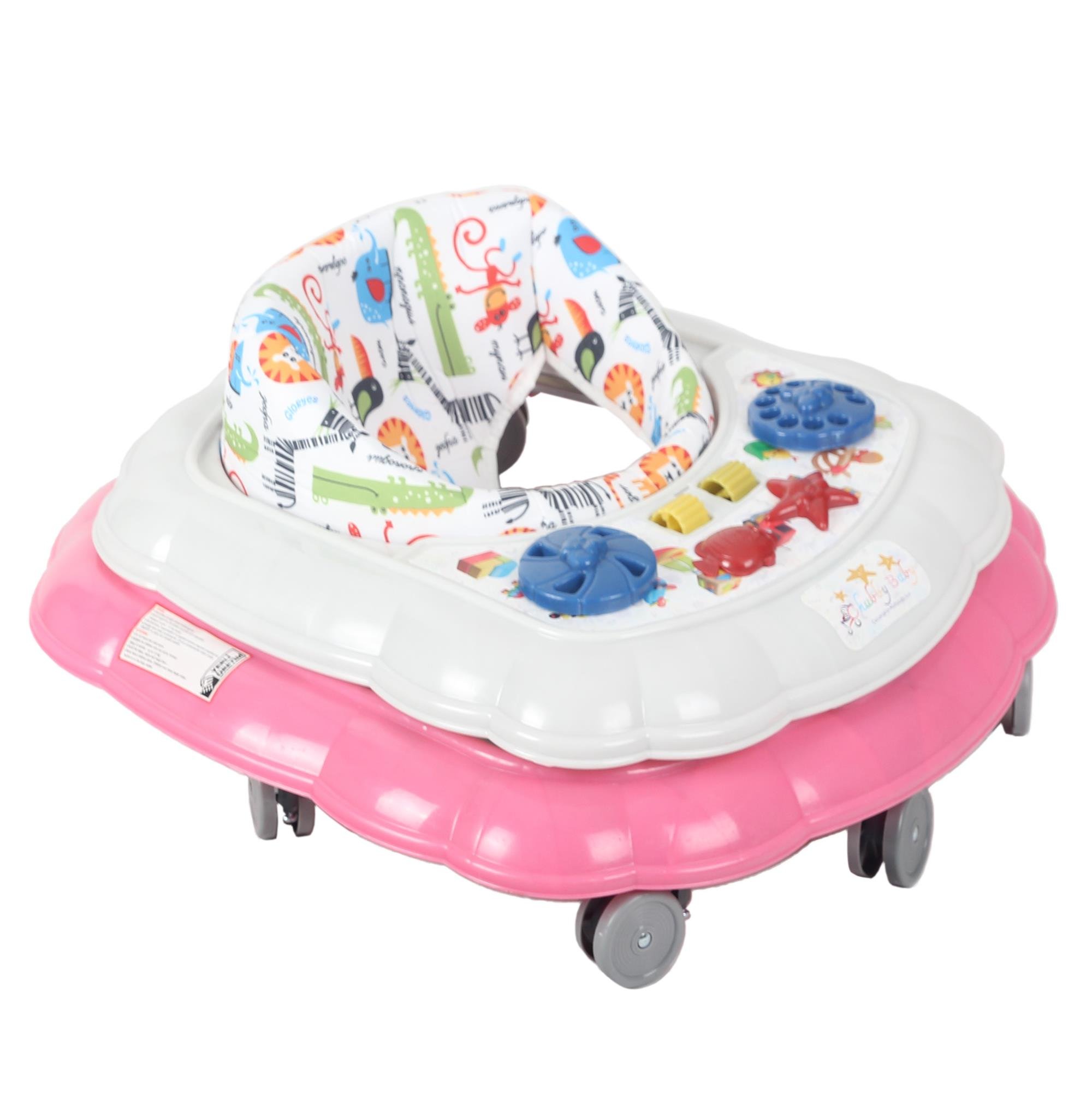 Chubby Baby Spider Walker 8 Wheels, Step Walker Pink