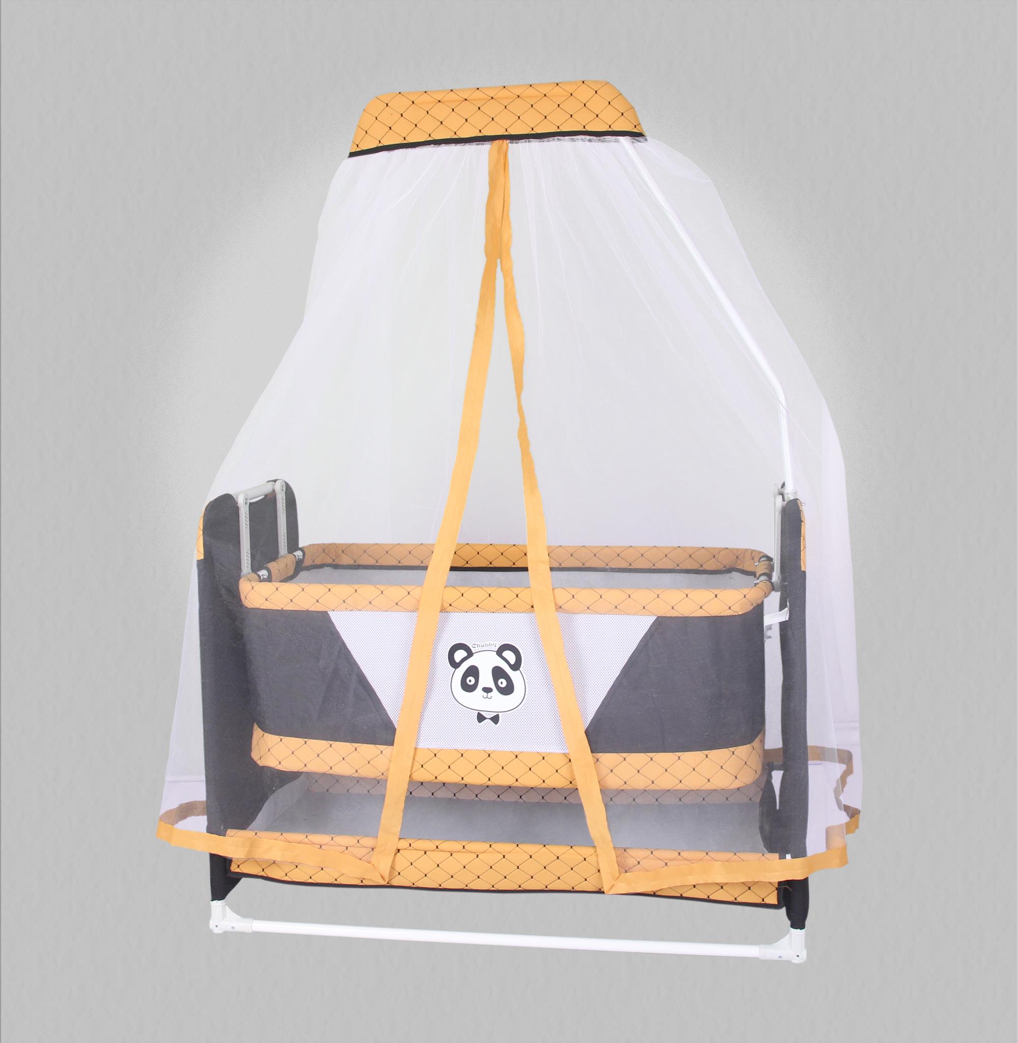 Chubby Baby Panda Basket Crib Innovation in Elegance, Quality in Safety - Yellow