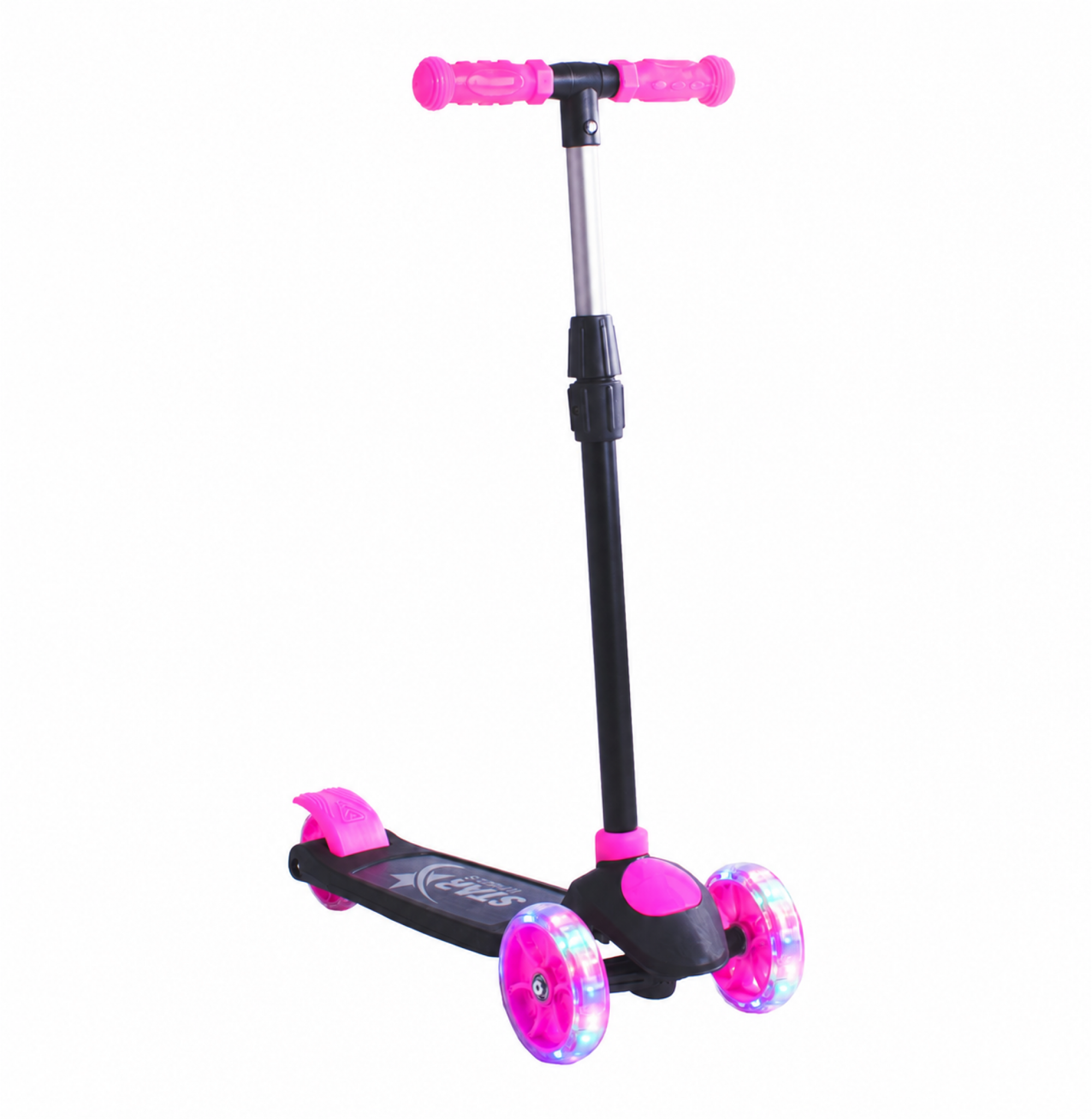 Chubby Baby Işıklı Çocuk Scooter Ayarlanabilir Direksiyonlu Arka Frenli