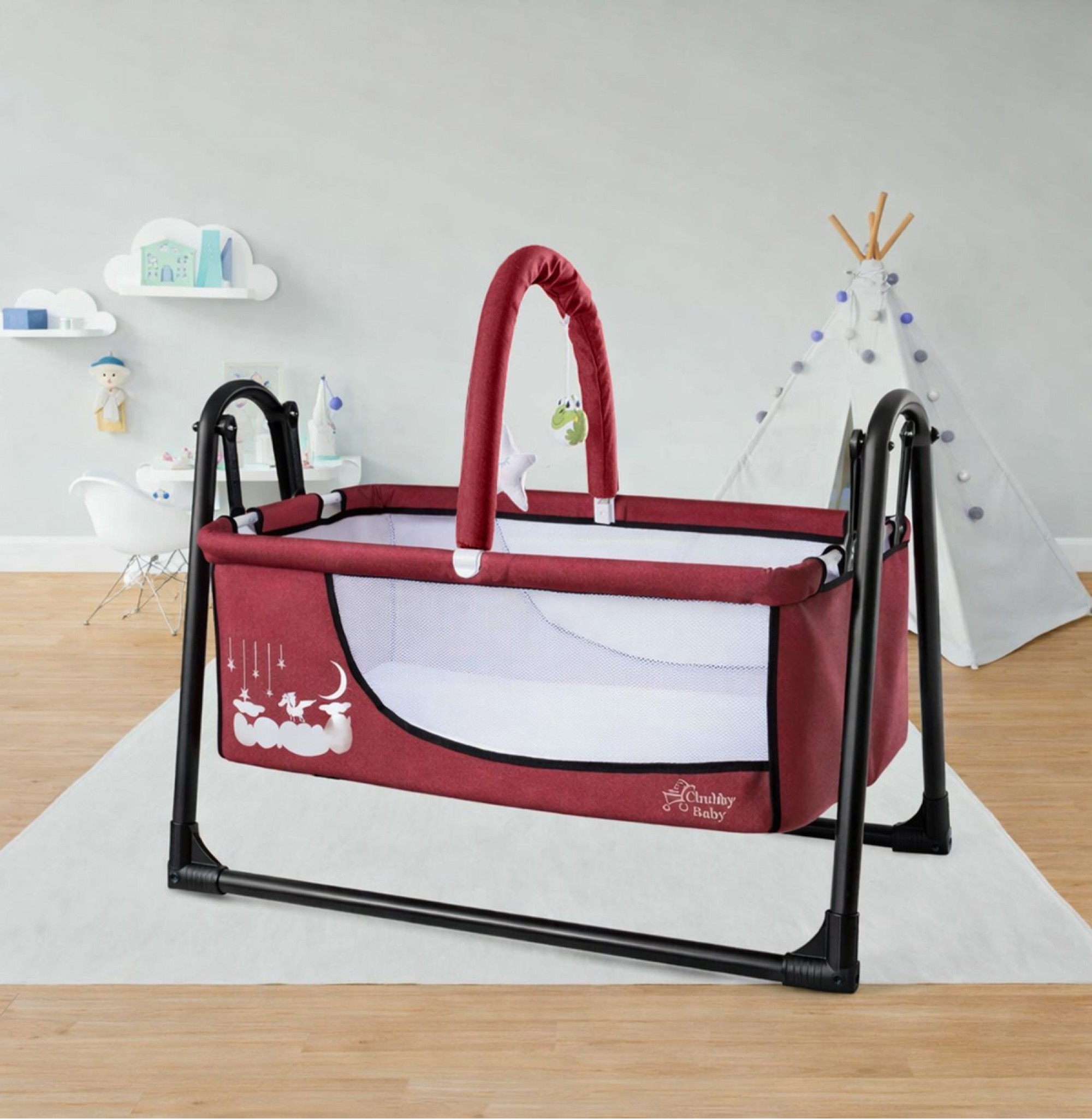Chubby Baby Candy Sepet Beşik Fileli Sineklikli ve Oyuncak Barlı