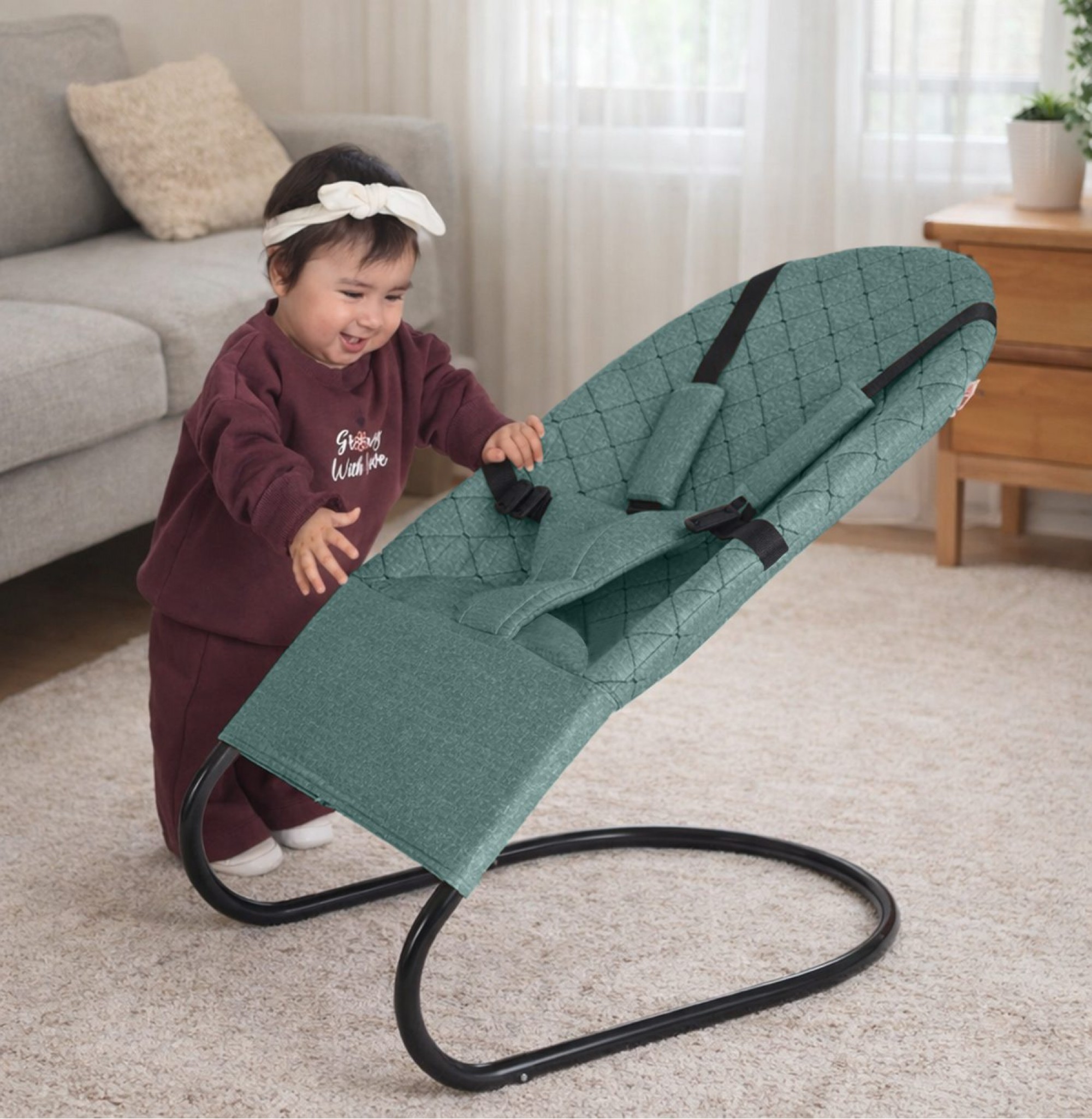 Chubby Baby Soft Lite Ana Kucağı 5 Noktalı Emniyet Kemerli Portatif