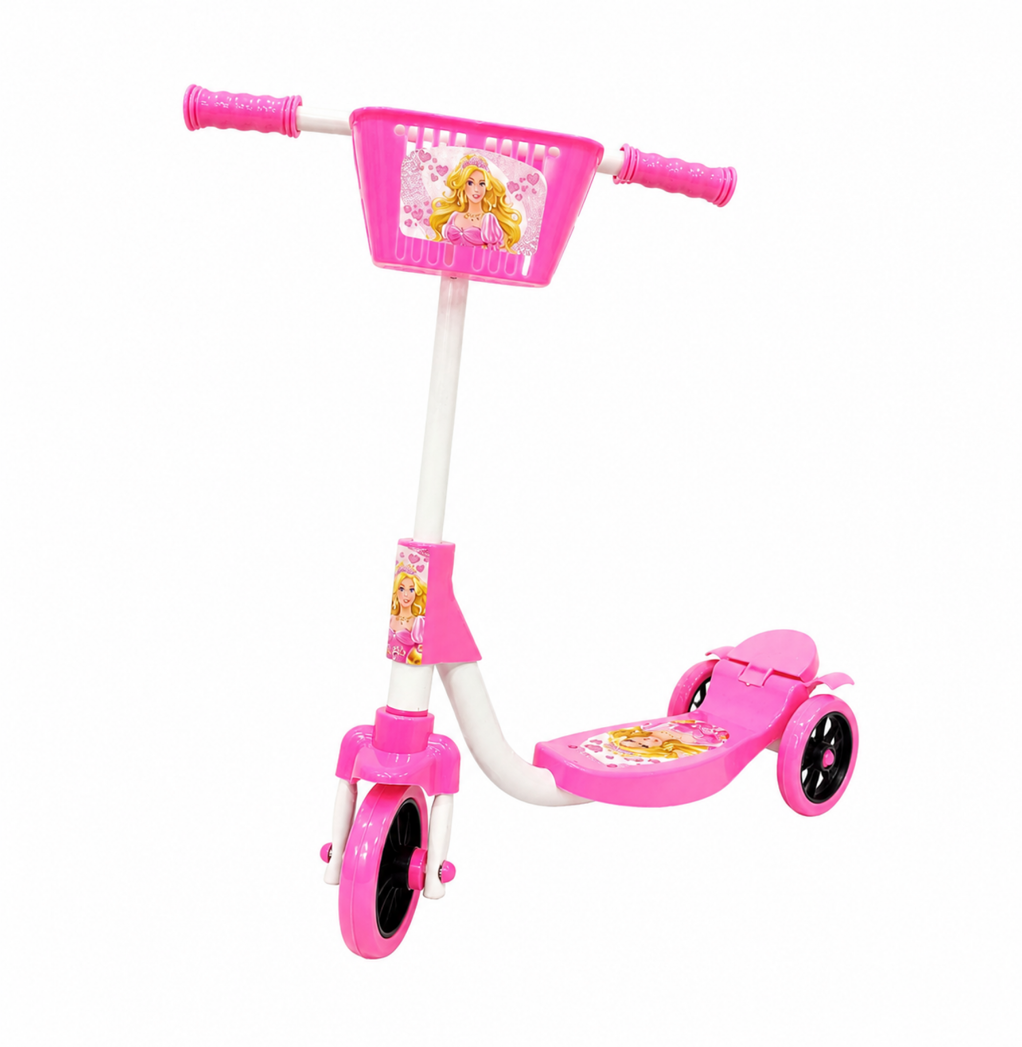 Chubby Baby 3 Tekerlekli Çocuk Scooter Ayarlanabilir Gidonlu Sepetli