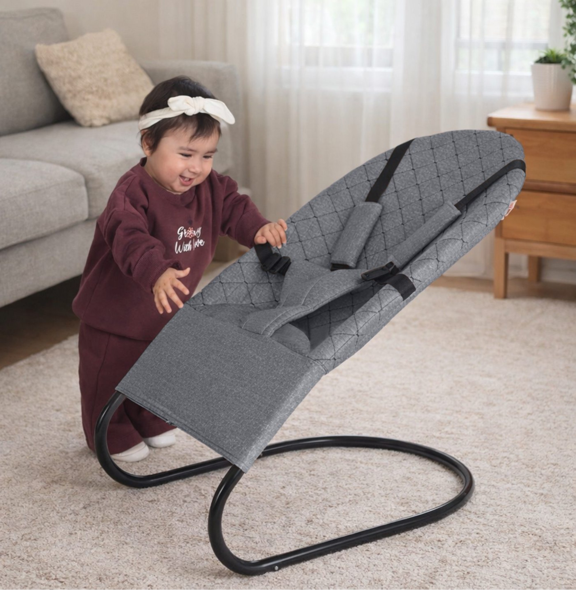 Chubby Baby Soft Lite Ana Kucağı 5 Noktalı Emniyet Kemerli Portatif