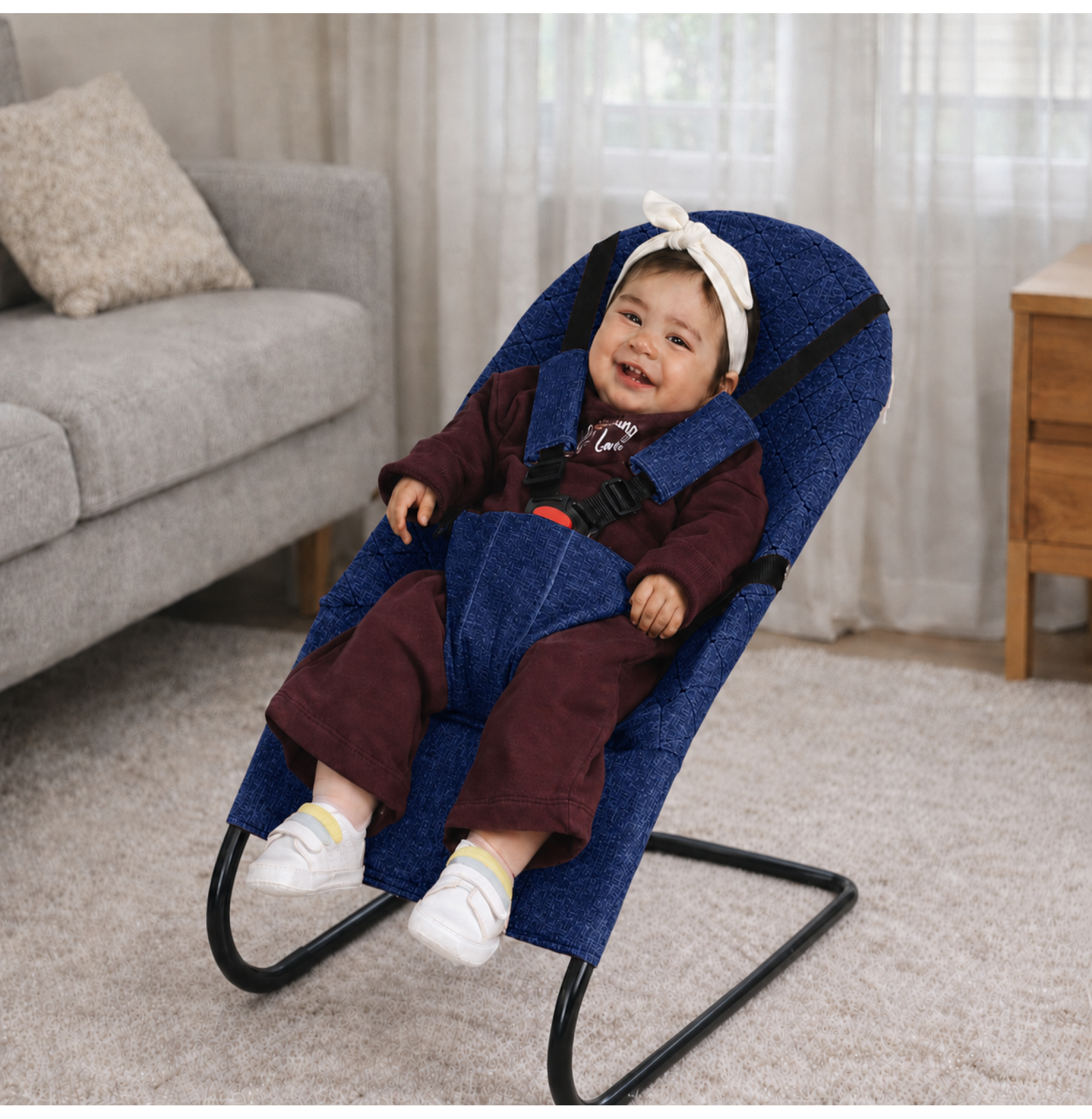 Chubby Baby Soft Lite Ana Kucağı 5 Noktalı Emniyet Kemerli Portatif