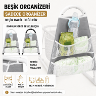Chubby Baby Beşik Organizeri Askılı Çok Gözlü Bebek Bakım Düzenleyici