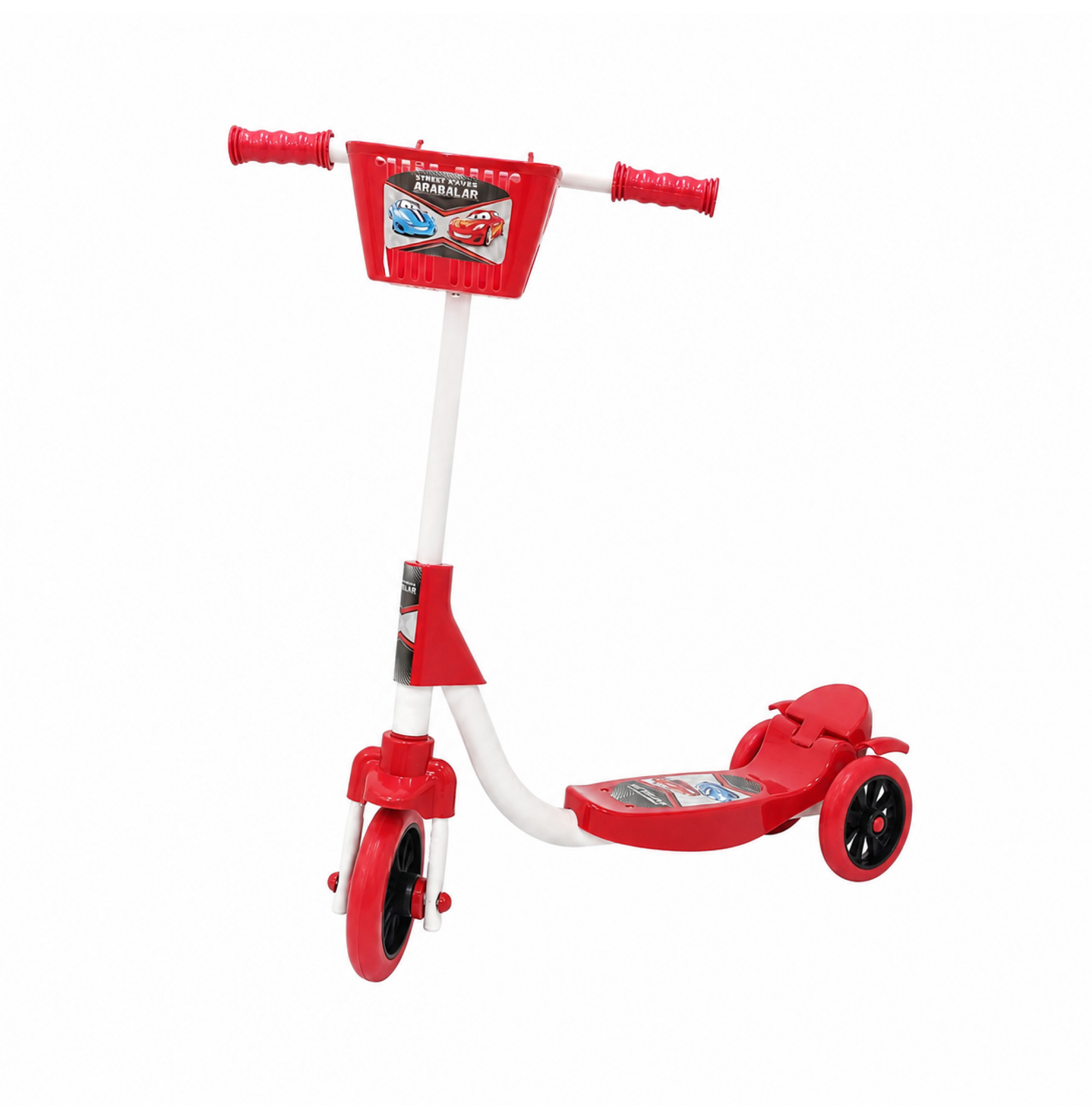 Chubby Baby 3 Tekerlekli Çocuk Scooter Ayarlanabilir Gidonlu Sepetli