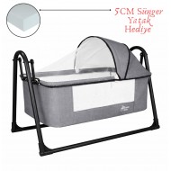 Chubby Baby FirstClass Sallanır Sepet Beşik Sineklikli ve Sünger Yataklı