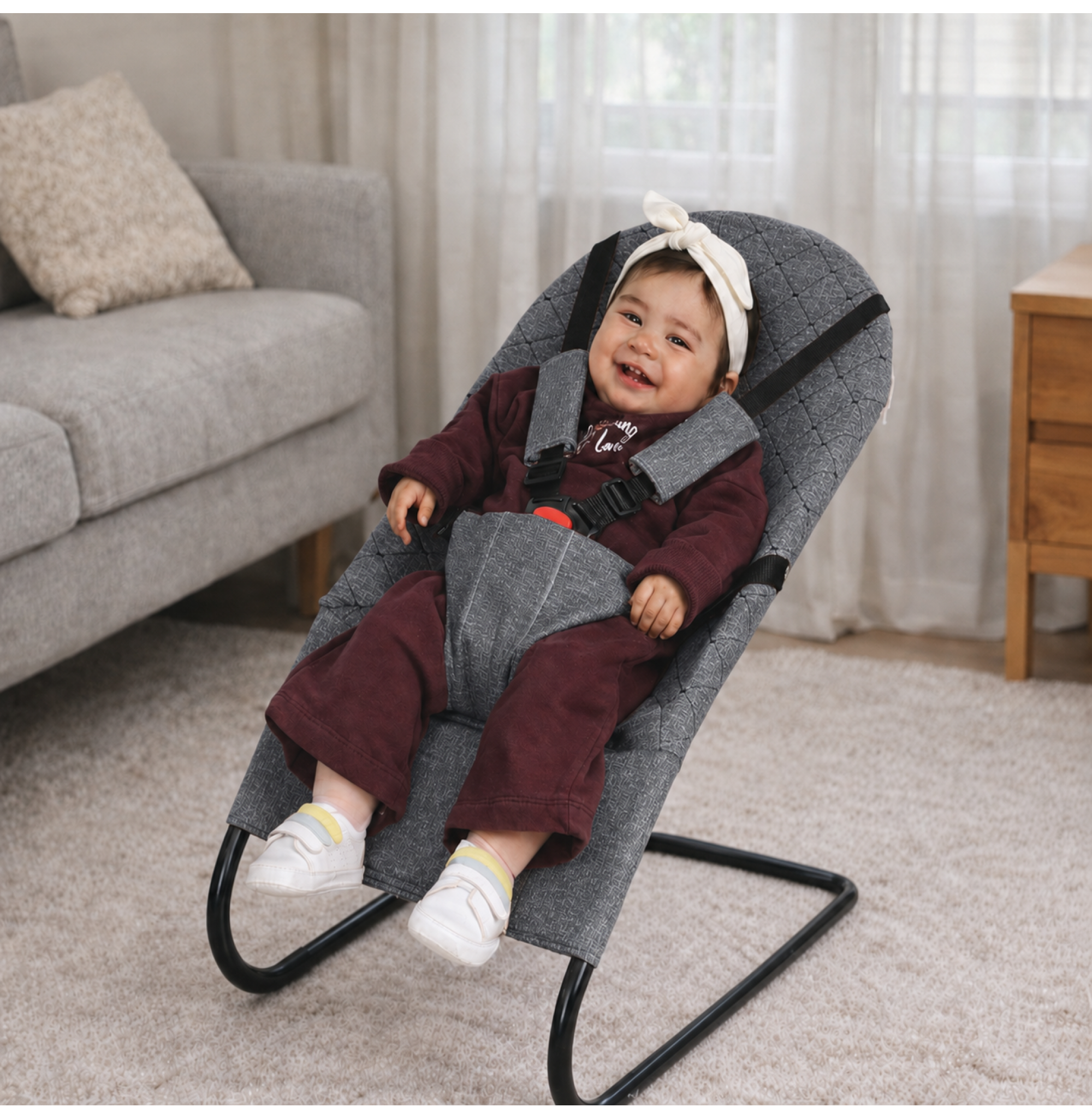 Chubby Baby Soft Lite Ana Kucağı 5 Noktalı Emniyet Kemerli Portatif