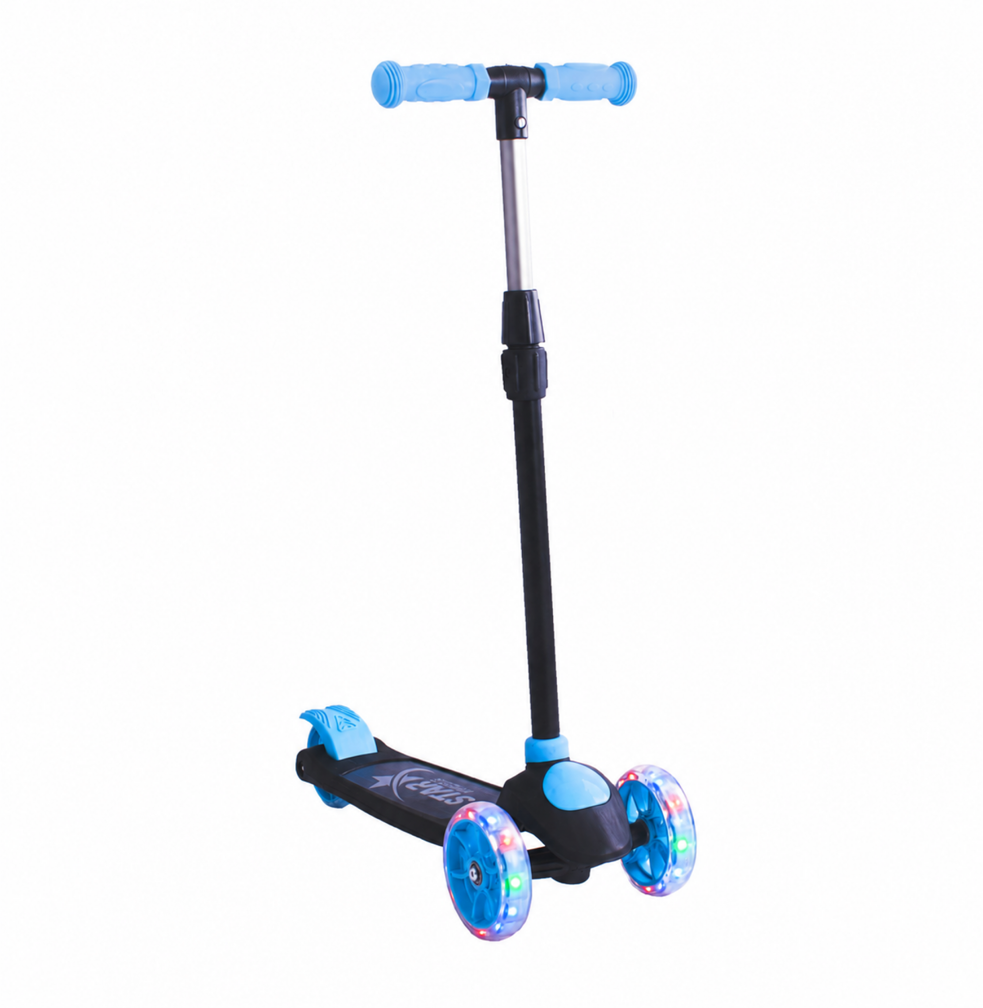 Chubby Baby Işıklı Çocuk Scooter Ayarlanabilir Direksiyonlu Arka Frenli