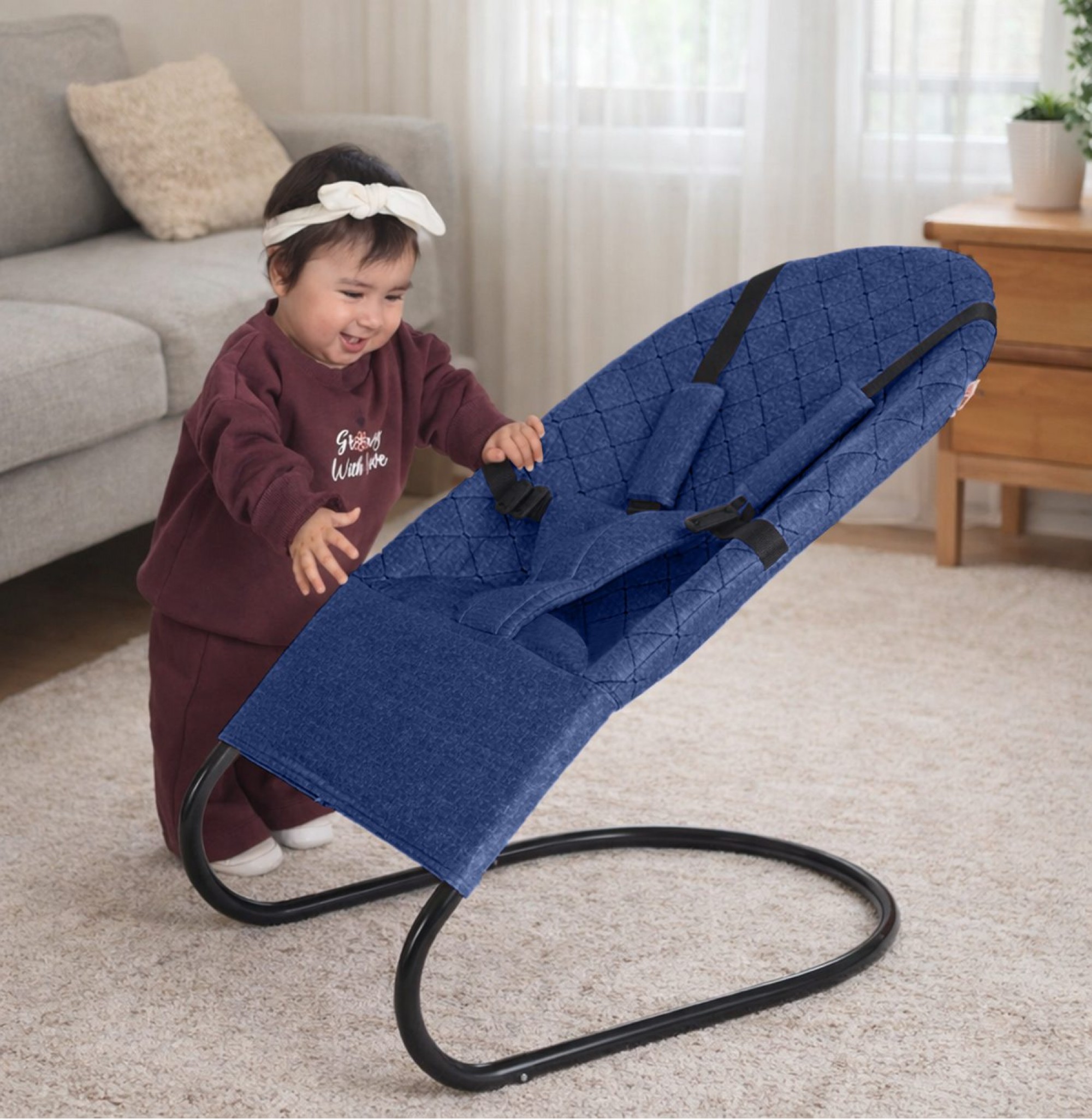 Chubby Baby Soft Lite Ana Kucağı 5 Noktalı Emniyet Kemerli Portatif