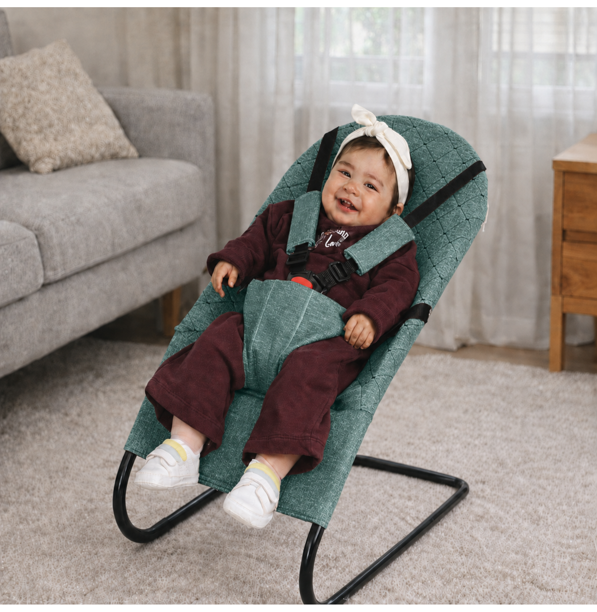 Chubby Baby Soft Lite Ana Kucağı 5 Noktalı Emniyet Kemerli Portatif